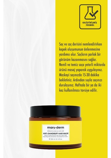Saç Maskesi | Kepeğe Karşı Etkili Saç Maskesi 300 ml | Normal/yağlı Saçlar | Vegan fiyatları