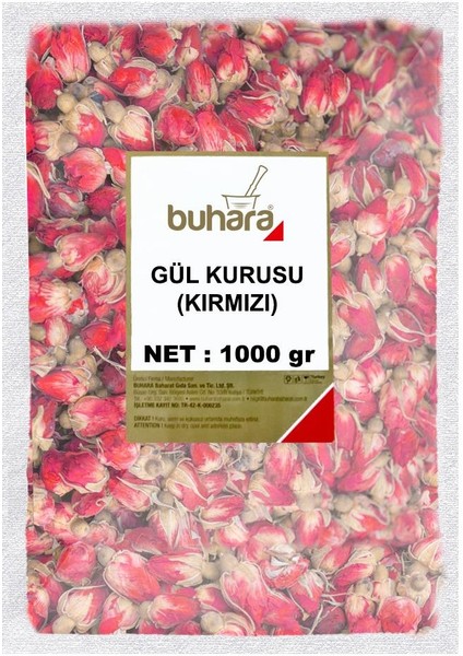 Gül Kurusu Kırmızı 1000 gr