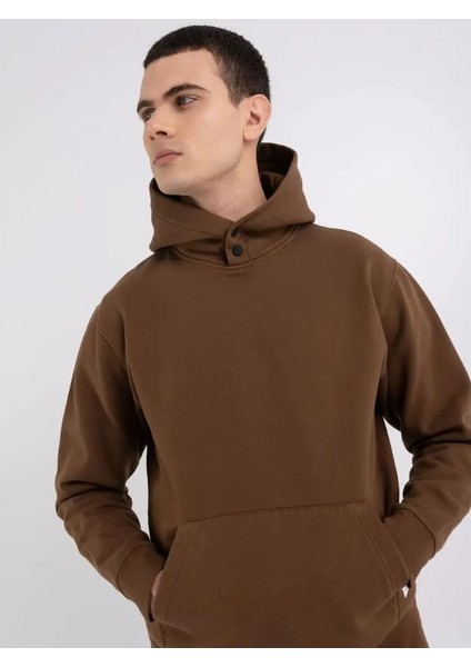 Erkek Kahverengi Kapüşonlu Sweatshirt fiyatları