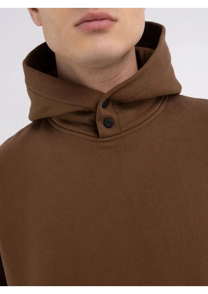 Erkek Kahverengi Kapüşonlu Sweatshirt indirimleri