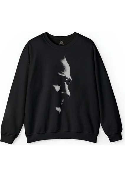 Gazi Mustafa Kemal Atatürk 10 Kasım Fikirler Ölmez Baskılı Sweatshirt