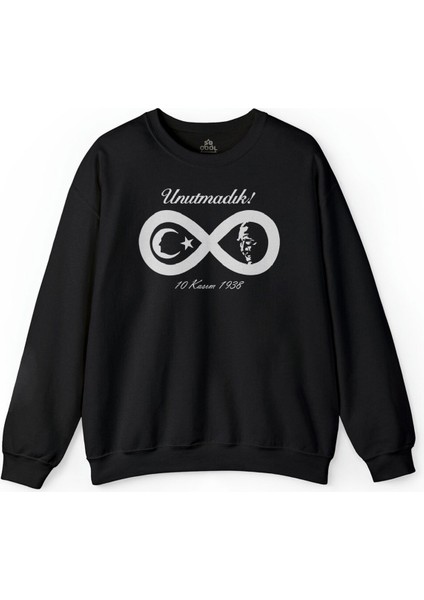 Gazi Mustafa Kemal Atatürk 1881 10 Kasım 1938 Baskılı Sweatshirt