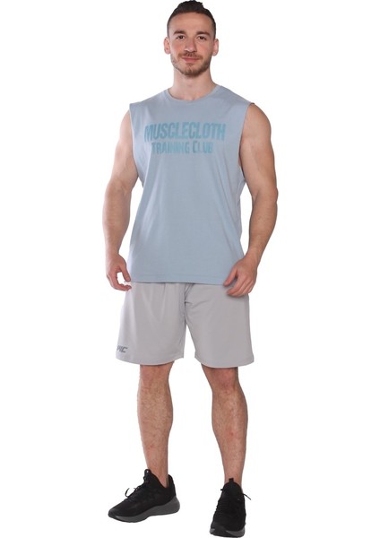 Training Club Drop Arm Kolsuz T-Shirt Açık Mavi