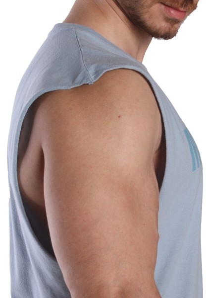 Training Club Drop Arm Kolsuz T-Shirt Açık Mavi