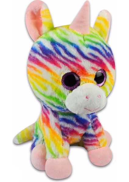 Tuengi Store Hediye Peluş Boynuzlu At Rengarenk Unicorn Peluş Oyuncak 30 cm Yüksek Kaliteli