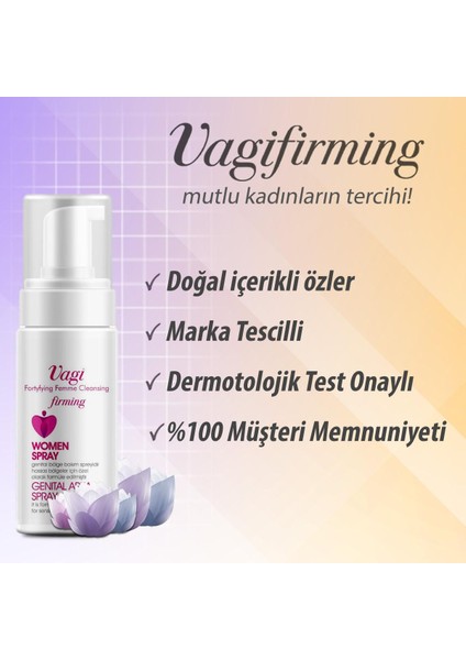 Vagifirming Women Sprey 50 ml - Genitalbölge Sıkılaştırıcı ve Temizleyici indirimleri