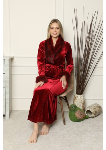Yüksek Kaliteli Kadife Kimono K 909