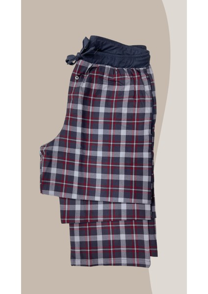 Cepli Erkek Pijama Altı Ekose Desen Dokuma Pamuklu Kumaş fırsatları