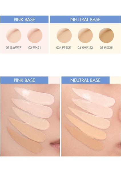 Vegan Nemlendirici Etkili Ince Yapılı Bare Water Cushion 03 Natural 21 SPF38 Pa++++ modelleri