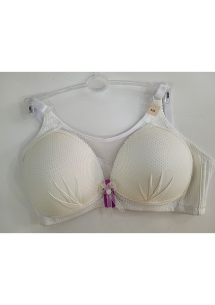 Içgiyim Önü Tül Detaylı Toparlayıcı Sütyen-Beyaz