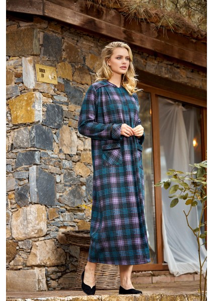 Kadın Yarım Fermuarlı Boydan Elbise 24179