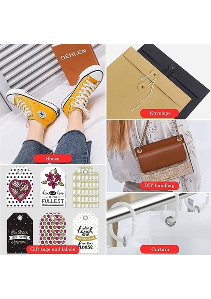 Grommet Kuşgözü Pense Seti, Metal Kuşgözü ile 1/4 Inç 6mm Alet Kiti (Yurt Dışından) fırsatları