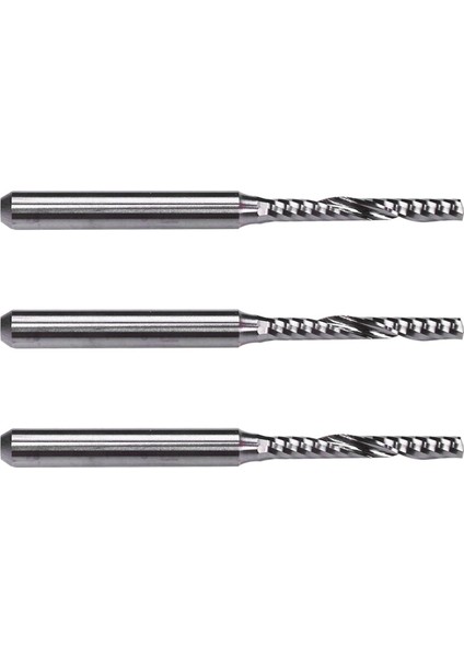 3x 2mm x 15MM Karbür Tek Flüt Spiral Uçlu Freze Cnc Router Bit (Yurt Dışından)