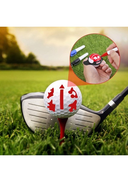 Adet Golf Topu Işaretleme Hattı, Golf Topu Işaretleme Aleti, 2'li Paket Fırça (Yurt Dışından) indirimleri