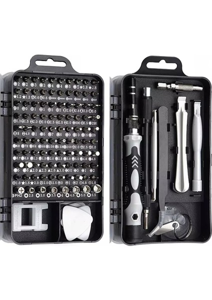 115 In 1 Tornavida Seti Tornavida Ucu Seti Çok Fonksiyonlu Hassas Cep Telefonu Tamir Cihazı El Aletleri Serisi: Siyah ve Ay (Yurt Dışından) fırsatları