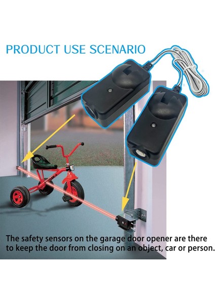 Garaj Kapısı Sensör Yedeği Güvenlik Sensörü Işın Gözler 41A5034 Liftmaster Sears Zanaatkar Açacağı Aksesuarları (Yurt Dışından) modelleri