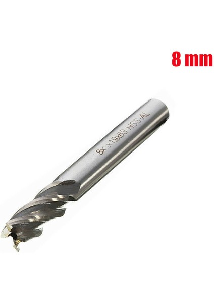 Adet Düz Uçlu Freze Kesici 4 Flüt Matkap Ucu 4/6/8/10/12MM (Yurt Dışından)