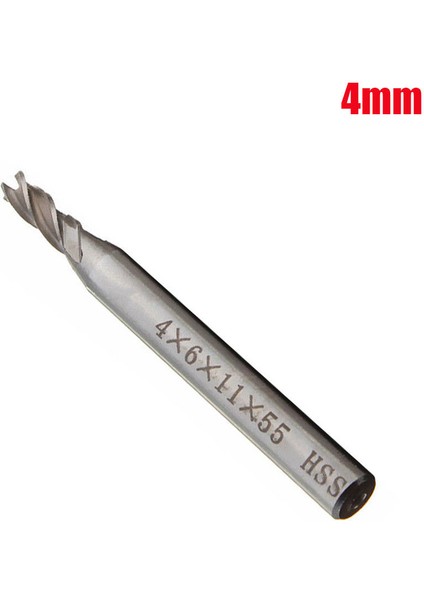 Adet Düz Uçlu Freze Kesici 4 Flüt Matkap Ucu 4/6/8/10/12MM (Yurt Dışından)