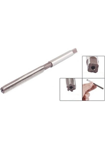 Adet Yüksek Hız Çeliği Düz Saplı 6 Flüt El Raybası 3.3 Inç Uzunluk 5mm ve 3.7 Inç Uzunluk 6mm (Yurt Dışından)