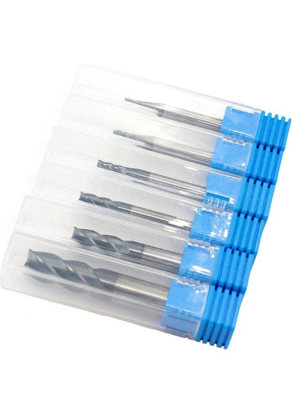 Adet 4 Flüt Freze Seti Çelikler Için Kare Cnc Karbür Freze Kesici Spiral Freze Uçları Dia (1 2 3 4 6 8mm) (Yurt Dışından)