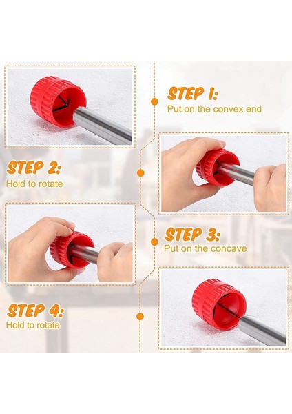 Boru Raybası Çapak Alma Aleti, 5 Adet Bakır Boru Temizleyici ve Rayba Seti (Yurt Dışından) fırsatları