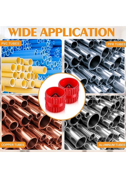 Boru Raybası Çapak Alma Aleti, 5 Adet Bakır Boru Temizleyici ve Rayba Seti (Yurt Dışından) indirimleri