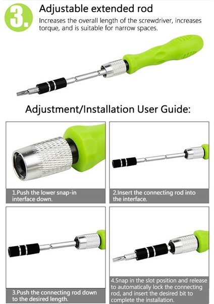 32'si 1 Arada Manuel Tornavida Seti Ev Aletleri Bakım Aracı Hassas Tornavida Seti Çok Fonksiyonlu (Yurt Dışından) indirimleri
