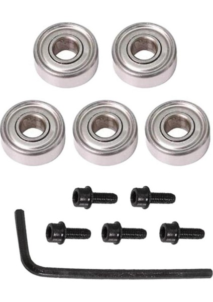 Üst Rulman Yönlendirici Bit Kesici Kafa Rulman Seti Rulman Aksesuarları Kiti Iç 4.76MM Dış 12.7mm (Yurt Dışından)
