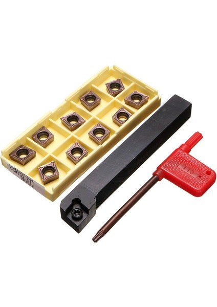 TWEXQNY-SCLCR1212H09 Tutucu Torna Takım Kesici 10 Adet CCMT09T304-PM Bıçakları Ekleme Cnc 100MM (Yurt Dışından)