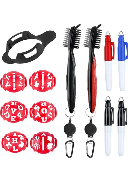 Adet Golf Topu Işaretleme Hattı, Golf Topu Işaretleme Aracı, 2 Paket Golf Temizleme Fırçası, Topunuzu Işaretlemek Için Golf Topu Işaretleme (Yurt Dışından) fiyatları
