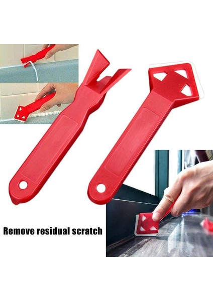 Açılı Sıyırıcı-2* Iç Köşe Sıyırıcı 2* Cam Tutkalı Spatula-Kırmızı (Yurt Dışından)