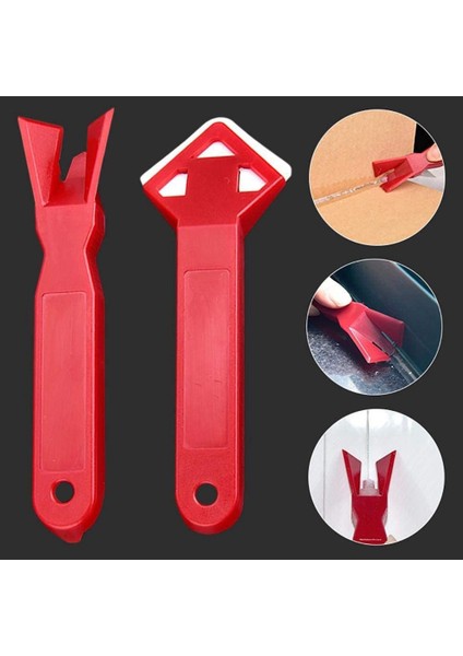 Açılı Sıyırıcı-2* Iç Köşe Sıyırıcı 2* Cam Tutkalı Spatula-Kırmızı (Yurt Dışından) fırsatları