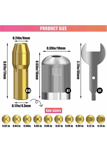 Hızlı Değiştirilen Pensetler 4485 Pirinç Döner Alet Aksesuarları, Farklı Boyuttaki Pensetler Somunu Dremel Pensleri Için Uyumlu (Yurt Dışından) fırsatları