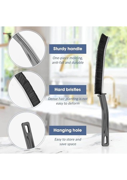 Boşluklar Temizleme Fırçası Çok Fonksiyonlu Faraş Temizleme Fırçaları Duş Ev Için Oluk Temizleme Fırçası (Yurt Dışından)