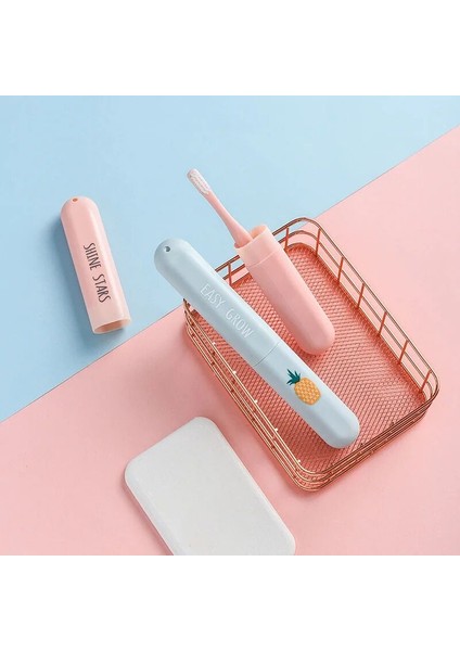 Adet Taşınabilir Diş Fırçası Kapağı Tutucu Diş Fırçası Kapağı Durumda Açık Seyahat Yürüyüş Kamp Depolama Korumak Sevimli Kutu Çevre Dostu (Yurt Dışından) modelleri