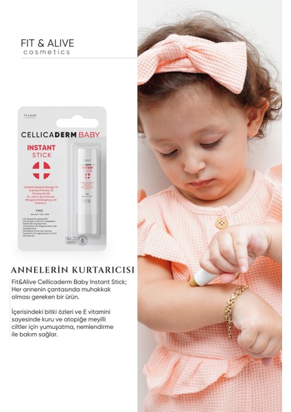 Cellicaderm My Baby Instant Stick - Anlık Yatıştırıcı Doğal Stick