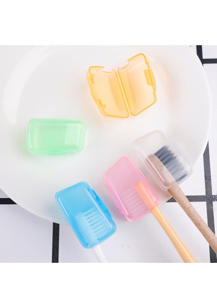 Adet/takım Plastik Diş Fırçası Kılıfı Çok Renkli Seyahat Yürüyüş Taşınabilir Fırça Kapağı Koruyucu Kılıf Diş Fırçası Tutucu Koruyun (Yurt Dışından)