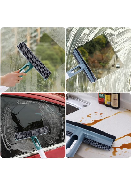 Pencere Temizleme Araçları Çift Taraflı Cam Temizleyici Silecek Silecek Sprey Şişesi ile Mutfak Seramiği Banyo Aynası Temizleme Fırçası (Yurt Dışından) fırsatları