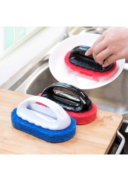 1/3 Adet Çok Fonksiyonlu Kolları Sünger Fırça Mutfak Banyo Temizleme Aracı Plastik Saplı Sünger Banyo Alt Küvet Fırçası (Yurt Dışından)