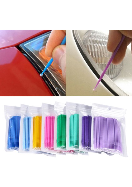 100 Adet/grup Fırçalar Boya Rötuş Boyası Mikro Fırça Ipuçları Otomatik Mini Kafa Fırçası (Yurt Dışından)