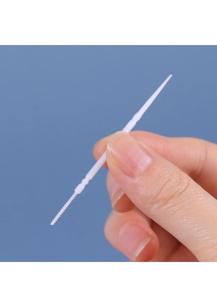 100 Adet Çekme Diş Arası Fırçası Çift Kafalı Fırça Diş Temizleme Kürdan Ağız Bakımı Aracı Kürdan Diş Ipi (Yurt Dışından)