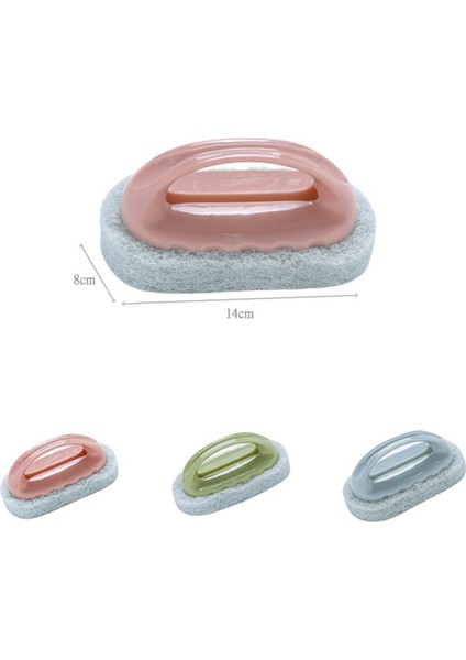 Srıwen Saplı Banyo Fırçası Kiremit Fırçası Mutfak Dekontaminasyon Fırçası Pot Sünger Temizleme Fırçası Mavi (Yurt Dışından)