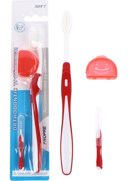Takım Ortodonti V Şekli Ortodontik Diş Fırçası Diş Arası Temizleme Fırçası Golf Sopası Kılıfı Kılıf ile Diş Arası Denta Ipi (Yurt Dışından)