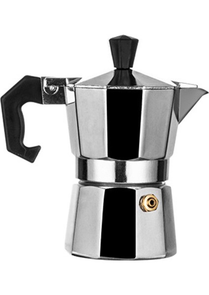 Moka Pot Kahve Makinesi Italyan Ocak Üstü Alüminyum Alaşımlı Avrupa Tarzı Sekizgen Gereçler (Yurt Dışından)
