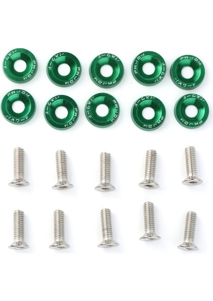10 Adet M6X20 Araba Evrensel Modifikasyon Motor Vidalı Plaka Cıvata Aksesuarları (Yurt Dışından) fiyatları