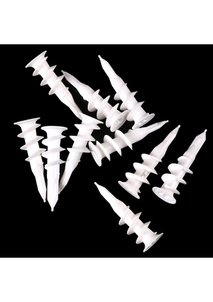 10 Adet Kendiliğinden Sondaj Duvar Dişli Alçıpan Plastik Burgu Çapalar Eatop (Yurt Dışından)