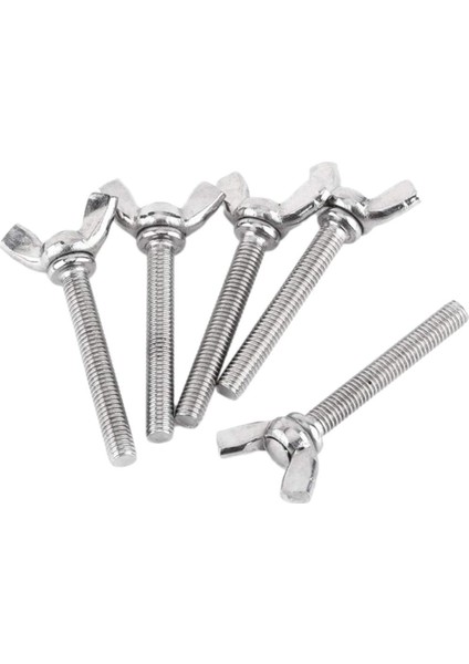 5 Adet M5 Kelebek Kanat El Vidaları Cıvata 304 Paslanmaz Çelik Bağlantı Elemanı Çeşitleri Seti, Tam Dişli (M5X40MM) (Yurt Dışından)