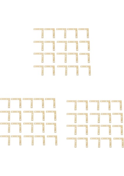 60 Adet 51MM Düz Köşe Sağ 90° Köşebent Tamir Plakası Sabitleme Braketi (Yurt Dışından)