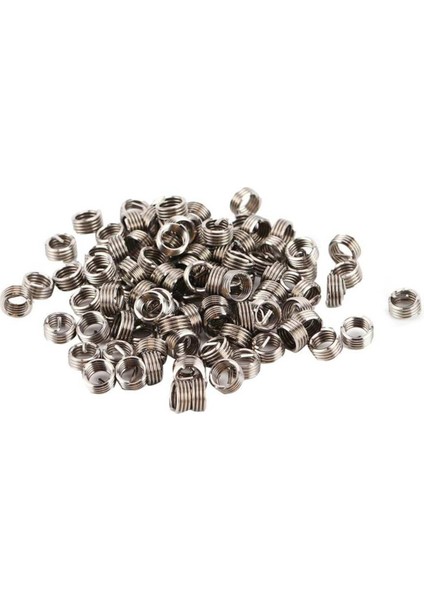 100 Adet Konu Tamir Takımı Kiti 304 Paslanmaz Çelik Yüksek Mukavemetli Tamir Kolu M6X1X1D (Yurt Dışından)