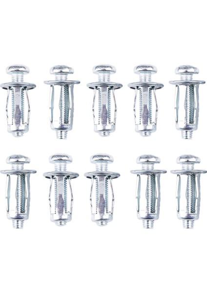 10 Adet M5/m6 Jack Somun Araba Metal Vida Petal Somun Vida Içi Boş Duvar Demir Cilt Nicle (Yurt Dışından)